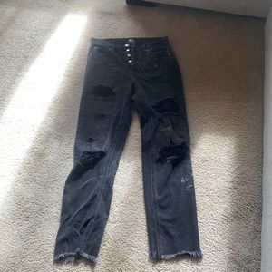 BDG high waisted black jeans